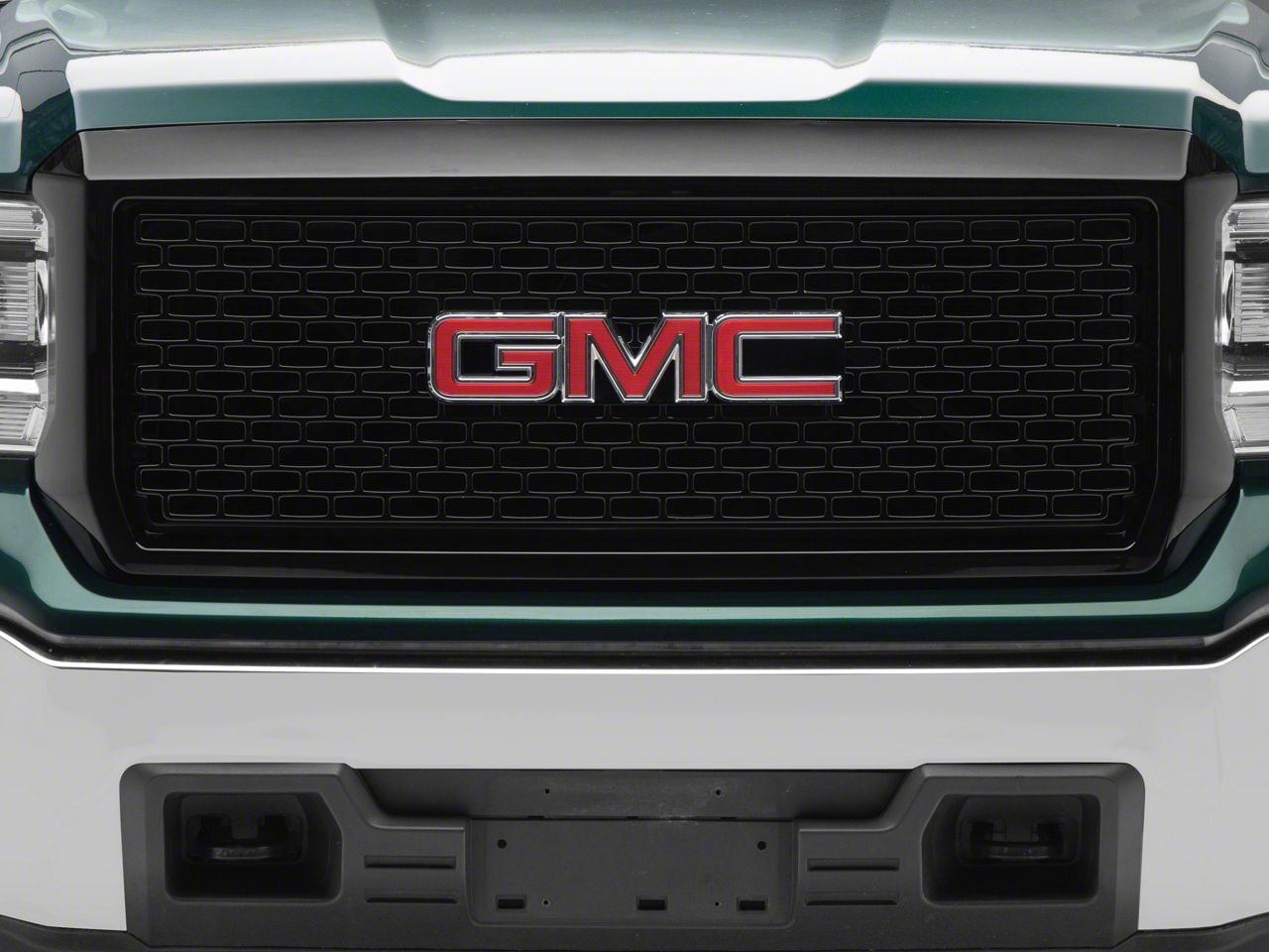 LABLT Front Upper Grille Gloss Black Replacement for GMC 2019 2020 2021 Sierra 1500 Denali Style