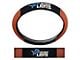 Grip Steering Wheel Cover with Detroit Lions Logo; Tan and Black (Universal; Some Adaptation May Be Required)