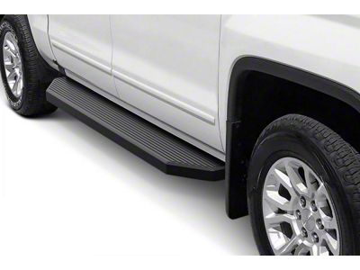 H-Style Running Boards; Black (19-24 Sierra 1500 Regular Cab)