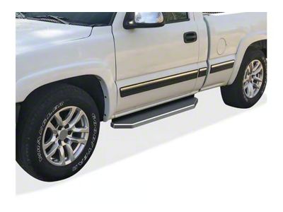 H-Style Running Boards; Polished (99-06 Sierra 1500 Regular Cab)