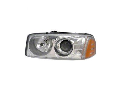 Headlights Depot Halogen Headlight; Driver Side (2001 Sierra 1500 C3; 01-06 Sierra 1500 Denali)