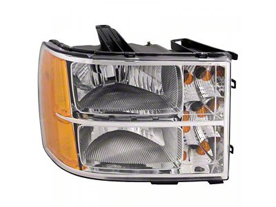 Headlights Depot Halogen Headlight; Passenger Side (07-13 Sierra 1500)