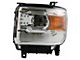 Halogen Headlights; Chrome Housing; Clear Lens (14-15 Sierra 1500 w/ Factory Halogen Headlights)