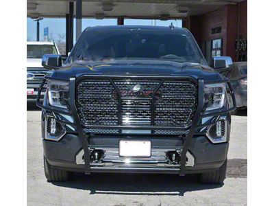 HD Grille Guard; Black (19-21 Sierra 1500; 2022 Sierra 1500 Limited)