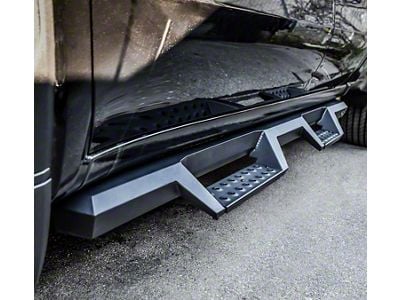 Westin HDX Drop Nerf Side Step Bars; Textured Black (19-24 Sierra 1500 Double Cab)