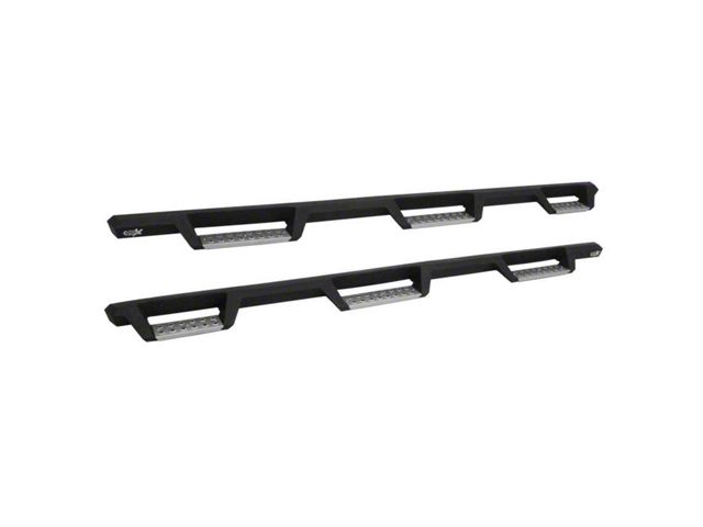 Westin HDX Stainless Wheel-to-Wheel Drop Nerf Side Step Bars; Textured Black (19-24 Sierra 1500 Double Cab)