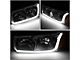 LED DRL Headlights with Amber Corner Nights; Chrome Housing; Clear Lens (02-06 Sierra 1500 Denali)