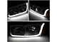 LED DRL Headlights with Amber Corner Nights; Chrome Housing; Smoked Lens (02-06 Sierra 1500 Denali)