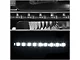LED DRL Headlights with Amber Corner Lights; Black Housing; Clear Lens (07-13 Sierra 1500)