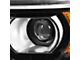 OE Style Projector Headlight; Black Housing; Clear Lens; Driver Side (14-18 Sierra 1500 w/ Factory Halogen Non-LED DRL Headlights)