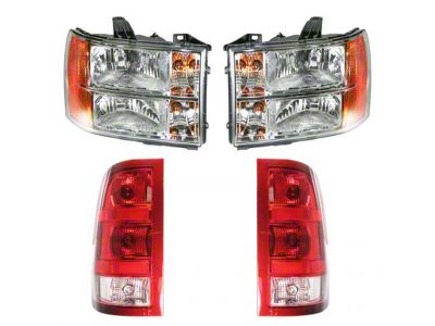 Headlight and Tail Light Set (07-13 Sierra 1500)