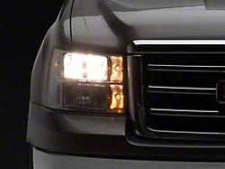 Headlights with Clear Corner Lights; Chrome Housing; Clear Lens (07-13 Sierra 1500)