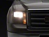 Headlights with Clear Corners; Black Housing; Clear Lens (07-13 Sierra 1500)
