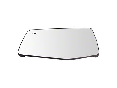 Heated Standard Mirror Glass with Blind Spot Indicator; Driver Side (19-21 Sierra 1500)