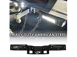 Hitch Bar Reverse 7-Inch LED Flood Lighting Heavy Duty Bolt-On Blacked Out Kit (19-26 Sierra 1500)