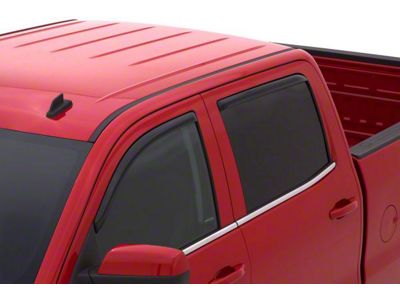 In-Channel Ventvisor Window Deflectors; Front and Rear; Dark Smoke (14-18 Sierra 1500 Crew Cab)