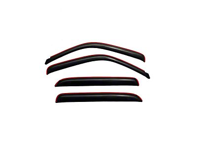 Chevy Silverado GMC Sierra Rain Guards Window Visor Deflectors For 2001-2006 Chevy Silverado/GMC Sierra Crew Cab - 4pc Smoke Tinted Rain Guards Vent Visor Gmc Sierra