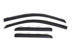In-Channel Ventvisor Window Deflectors; Front and Rear; Dark Smoke (14-18 Sierra 1500 Double Cab)