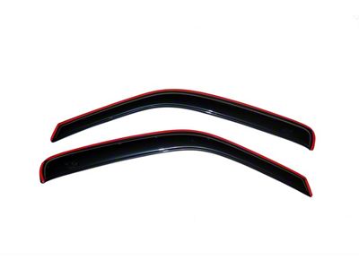 In-Channel Ventvisor Window Deflectors; Front; Dark Smoke (19-25 Sierra 1500 Regular Cab)