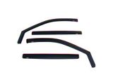 Westin In-Channel Window Deflectors; Front and Rear; Matte Black (19-26 Sierra 1500 Crew Cab)