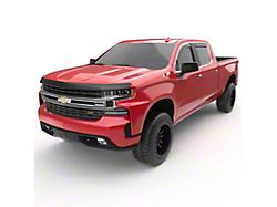 EGR In-Channel Window Visors; Front and Rear; Matte Black (19-25 Sierra 1500 Double Cab)