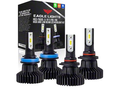 Infinity Beam LED Headlight Bulb Combo; High and Low Beam; H11/H8/H9 and HB3/9005 (07-13 Sierra 1500)