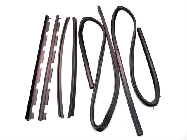 Inner and Outer Window Channel Belt Weatherstrip Kit; Driver and Passenger Side (99-00 Sierra 1500)