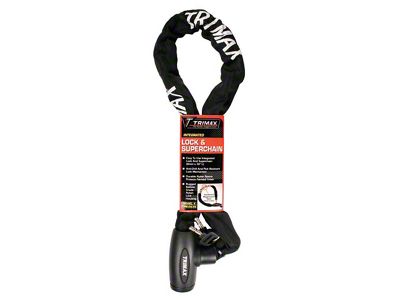 Integrated Lock and Super Chain; 8mm Links x 36-Inch