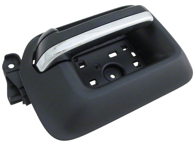 Interior Door Handle; Black and Chrome; Front Passenger Side (14-18 Sierra 1500)