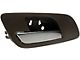 Interior Door Handle without Heated Seat Switch Hole; Cashmere Brown and Chrome; Front Driver Side (07-13 Sierra 1500)