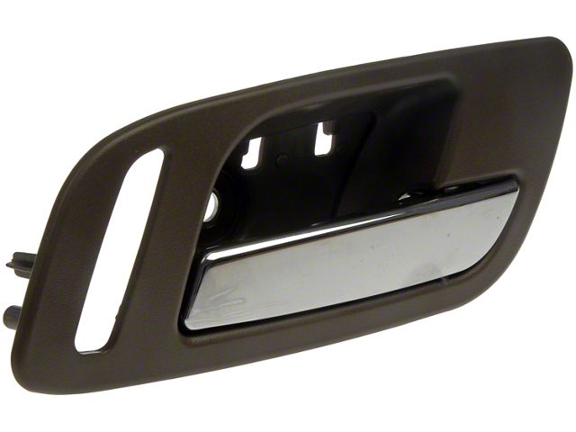 Interior Door Handle; Cashmere Brown and Chrome; Front Passenger Side (07-13 Sierra 1500)