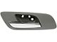 Interior Door Handle without Heated Seat Switch Hole; Titanium Gray and Chrome; Front Driver Side (07-13 Sierra 1500)