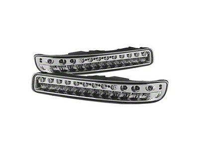 LED Bumper Lights; Chrome (99-06 Sierra 1500, Excluding Denali)