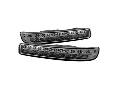 LED Bumper Lights; Smoked (99-06 Sierra 1500, Excluding Denali)