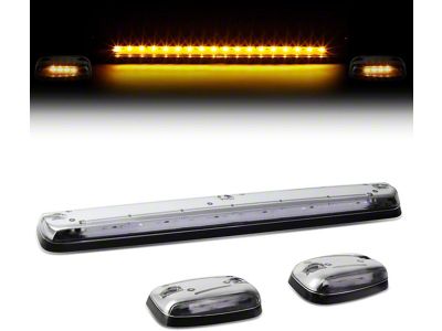 LED Cab Roof Lights; Amber (07-13 Sierra 1500)