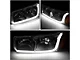 LED DRL Headights with Amber Corners; Chrome Housing; Clear Lens (99-06 Sierra 1500)