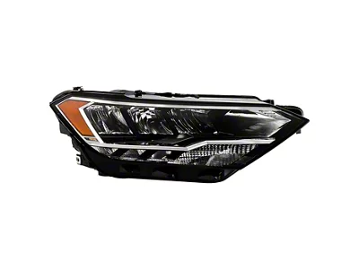 LED DRL Projector Headlights; Black Housing; Clear Lens (14-18 Sierra 1500 w/ Factory LED Headlights)