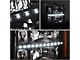 LED DRL Strip Headlights with Amber Corners; Black Housing; Clear Lens (07-13 Sierra 1500)