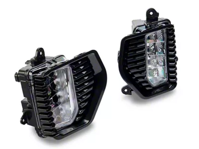 LED Fog Lights; Clear (19-21 Sierra 1500; 2022 Sierra Limited)