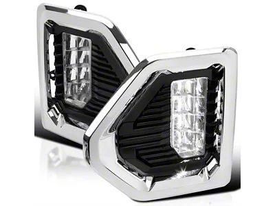 LED Fog Lights with Switch; Chrome (19-24 Sierra 1500)