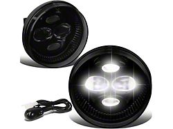 LED Projector Fog Lights; Smoked (07-13 Sierra 1500)