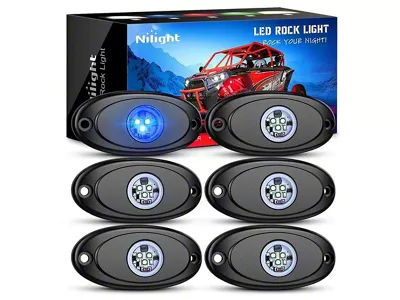 LED Rock Lights; Blue (Universal; Some Adaptation May Be Required)