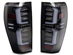 LED Tail Lights; Black Housing; Clear Lens (19-23 Sierra 1500 w/ Factory Halogen Tail Lights)