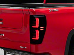 LED Tail Lights; Black Housing; Clear Lens (19-26 Sierra 1500 w/ Factory LED Tail Lights)