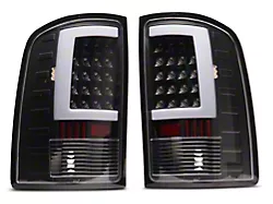 LED Tail Lights; Black Housing; Clear Lens (07-13 Sierra 1500)