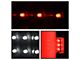 LED Tail Lights; Black Housing; Clear Lens (14-18 Sierra 1500 w/ Factory Halogen Tail Lights)