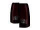 LED Tail Lights; Black Housing; Red Smoked Lens (99-06 Sierra 1500 Fleetside)
