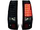 LED Tail Lights; Black Housing; Smoked Lens (03-06 Sierra 1500 Fleetside)