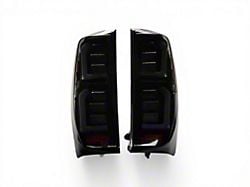 LED Tail Lights; Black Housing; Smoked Lens (19-26 Sierra 1500 w/ Factory Halogen Tail Lights)