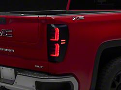 LED Tail Lights; Black Housing; Smoked Lens (19-25 Sierra 1500 w/ Factory LED Tail Lights)